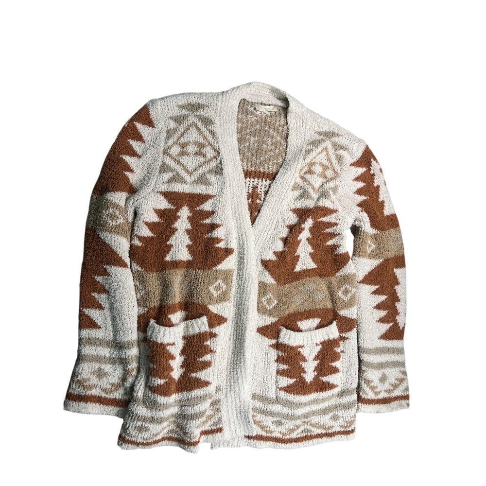 Altar'd State Open Cardigan Sweater Small Southwestern Aztec Cozy Boho Western